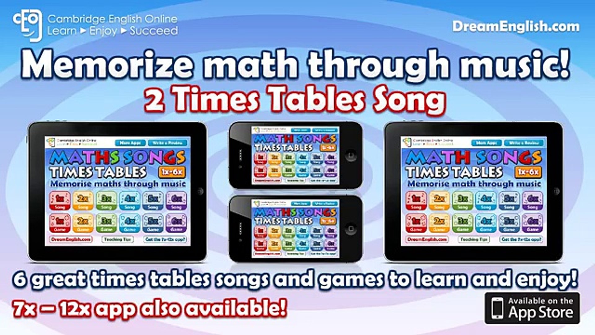 2 Times Table Math Song Count Up By 2s Video Dailymotion
