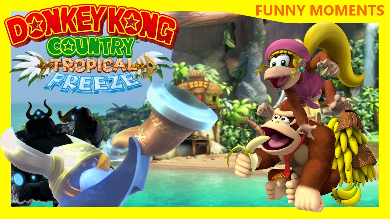 Donkey Kong Tropical Freeze Lustige Momente [ Funny Moments | German | Deutsch | Herr ZockBot ]