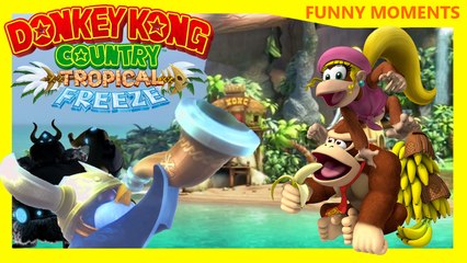 Donkey Kong Tropical Freeze Lustige Momente [ Funny Moments | German | Deutsch | Herr ZockBot ]