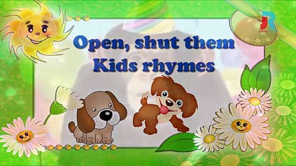 Open shut them nursery rhyme for childrens