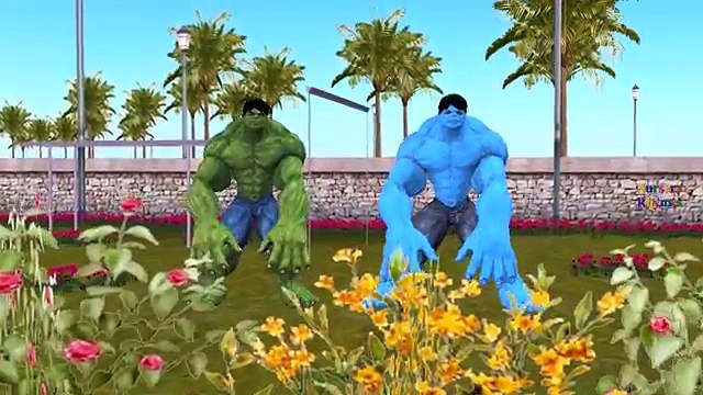 Yellow Blue Hulk Cartoon Dancing And Singing Hokey Hokey Dance For Children Nursery Rhymes