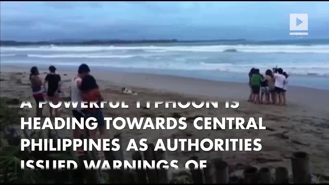 Massive typhoon heads towards Philippines
