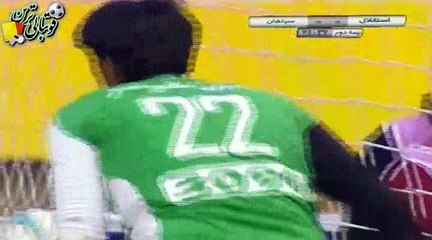 گل اول بازی سپاهان و استقلال