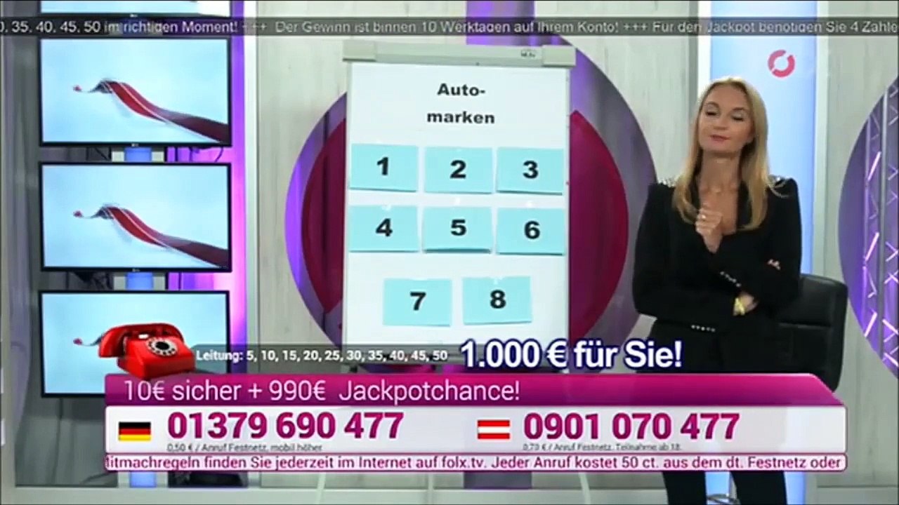 Folx Quiz: Automarken-Suche mit wenigen Anrufern (12.07.2016)
