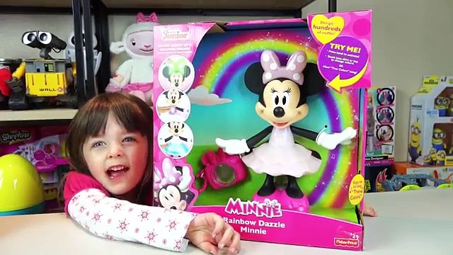 Mickey Mouse Clubhouse Disney Toys Rainbow Dazzle Minnie Silly Wheelie Mickey Toy Kinder Playtime