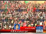 Aerial View Of PTI Swabi Jalsa Gah During Imran Khan Speech