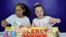 Giant Cadbury Milk Chocolate Toblerone Kinder Surprise Eggs Toys Surprise Candy Sweets Review