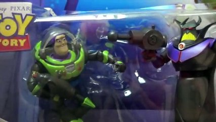 Toy Story Black Space Suit Buzz Lightyear and Evil Emperor Zurg Space Mission Two-Pack Toys