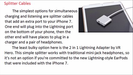 Few ways to Charge Your iPhone 7 While Listening to Music
