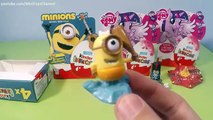 4 x 4 Kinder Überraschung Eier Unboxing - Minions, My Little Pony & Equestria Girls Surprise Toys