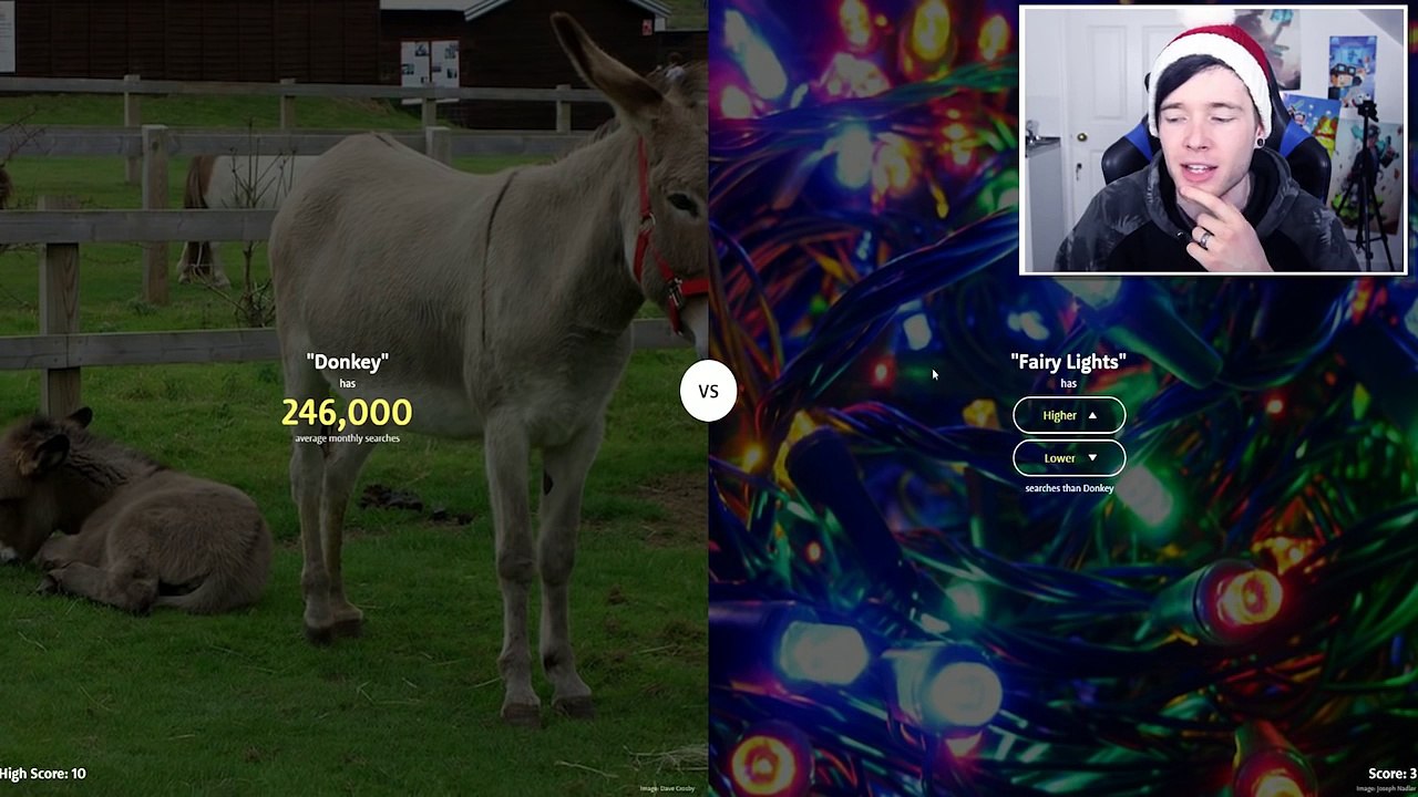 HIGHER OR LOWER CHRISTMAS EDITION!!!