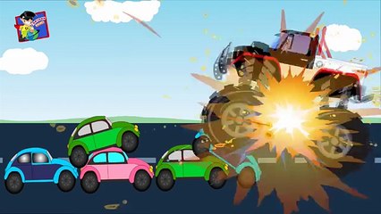 Monster Truck Wash | Car Wash | Cartoon Truck Videos for Children