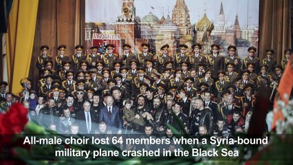 Muscovites pay tribute to the Red Army Choir after plane crash