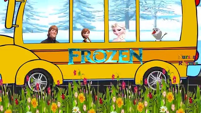 Frozen Cartoons Ironman Batman Spiderman Cartoons Wheels On The Bus Go Round And Round Rhymes