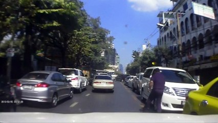 Careless Truck Driver Hit Dozens Of Cars In Thailand