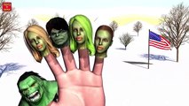 HULK Finger Family | 75 MINS | Nursery Rhymes for Children | 3D Animation