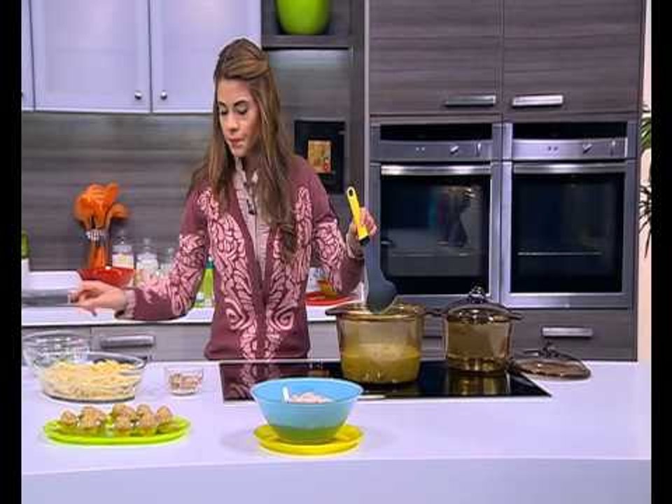 كفتة محشوة جبنة بصوص الريحان الكريمي - سلطة البازلاء بالمايونيز | حلو وحادق حلقة كاملة