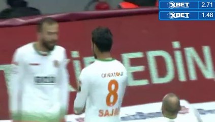Sajjad Shahbazzadeh Goal HD - Galatasaray 1-1 Alanyaspor - 25.12.2016 HD