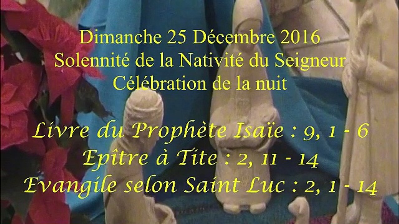 Homélie de la Nuit de Noël - 2016