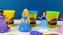 7 Disney Princess MagiClip Collection Tiana Rapunzel Cinderella Magic Clip Play Doh Plus Sparkle