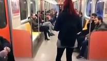 metroda beyni yıkanan kıza tek başına meydan okudu