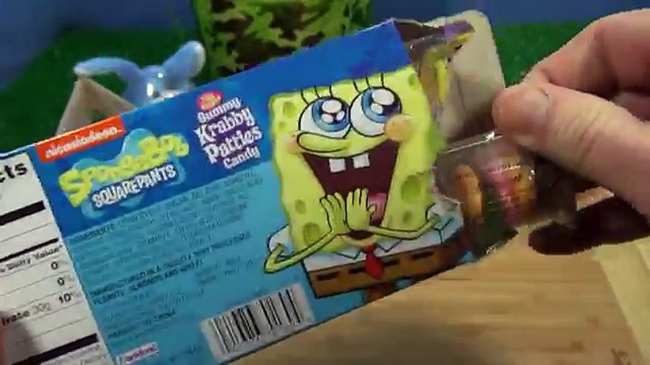 Easter Surprise Bucket - Minecraft SpongeBob Egg Shaped Gummy Krabby Patties