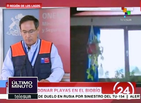 Sismo de 7 grados en Chile; emiten alerta de tsunami en Los lagos
