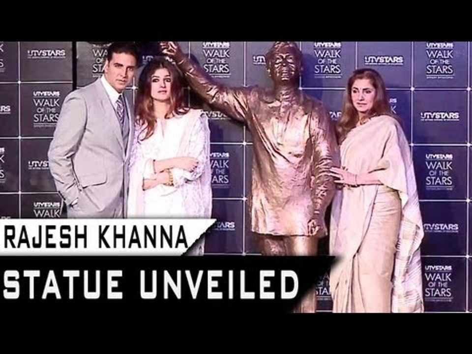 Akshay Kumar, Twinkle Khanna And Dimple Kapadia Unveil Rajesh Khanna's Statue
