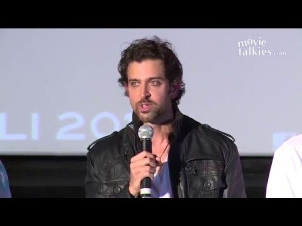 Hrithik Roshan, Rakesh Roshan, Vivek Oberoi And Kangna Ranaut At 'Krrish 3' Trailer Launch