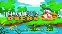 Five Little Ducks Version 2 | Nursery Rhymes Songs For Kids [ Karaoke 4K ]