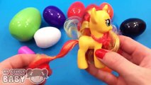 Learn Colours with 10 Huge Surprise Eggs! Opening Eggs with My Little Pony Toys! Part 1