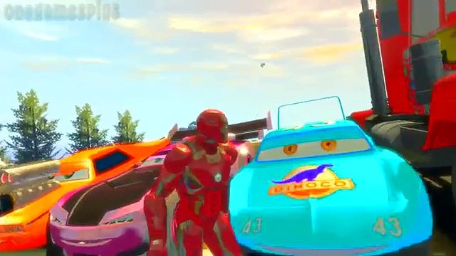 Iron Man Dinoco King 43 Boost Mack Truck Snot Rod Disney cars