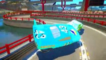 Revenge Dinoco King 43 VS Chick Hicks Epic Battle Disney pixar cars Stunt Speedway Park