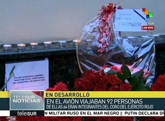Envían buques rusos a rescatar cuerpos de víctimas del avión TU-154