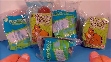 2003 SCOOBY-DOO 2 MONSTERS UNLEASHED SET OF 5 BURGER KING KID S MEAL MOVIE TOY S VIDEO REVIEW