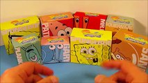 2009 NICKELODEON S SPONGEBOB SQUAREPANTS SET OF 8 BURGER KING KID S MEAL TOY S VIDEO REVIEW