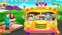 Детская песенка про автобус. Мультфильм для малышей. Русский вариант Wheels On The Bus.