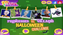 Princesses vs Villains Halloween Challenge - Disney Princess Elsa Anna Rapunzel Dress Up Game