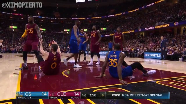 Golden State Warriors vs Cleveland Cavaliers - 1st Half Highlights Dec 25 2016-17 NBA Season