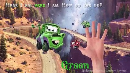 Mater Finger Family Nursery Rhymes Songs for Kids | Cars Mater Learning Colors for Children