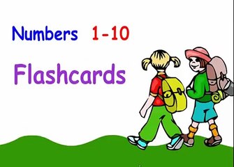 Numbers 1-10 Flashcards - Learning the numbers can be fun with these animated flashcards