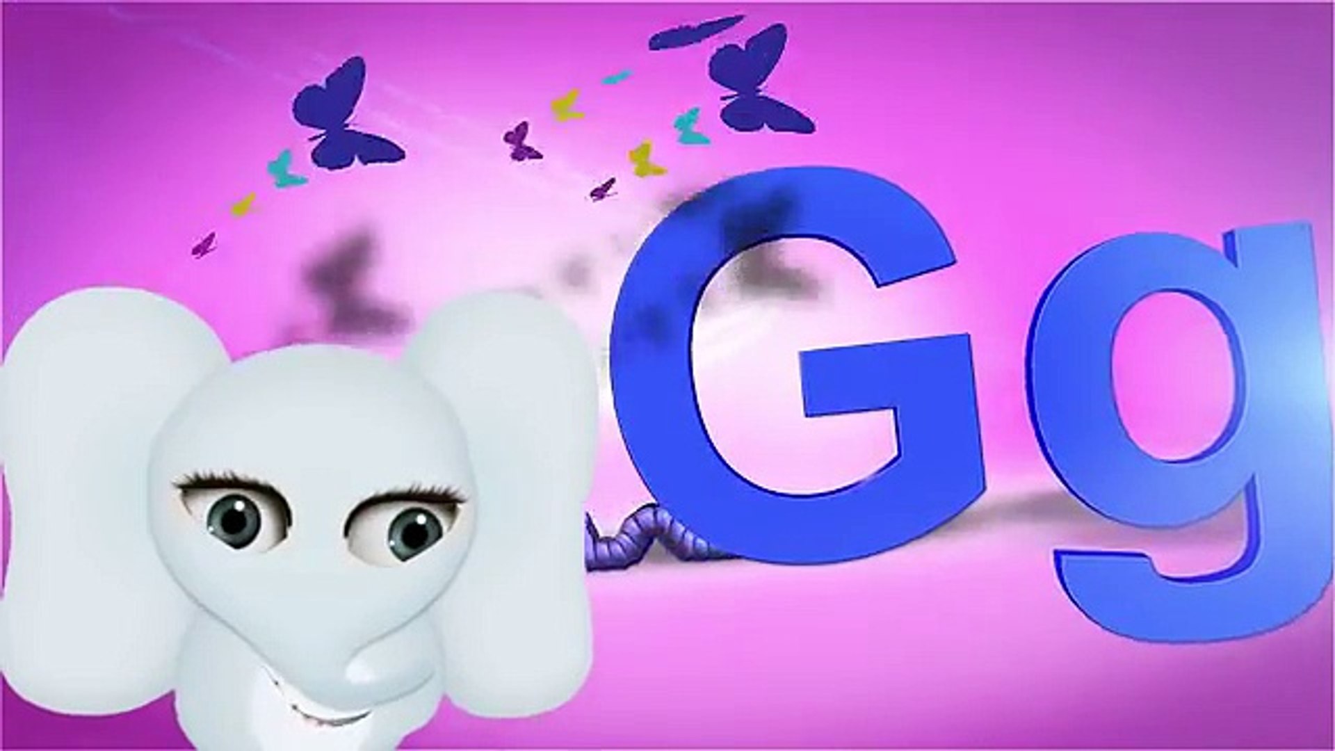 ⁣ABC Song Cartoon Elephant