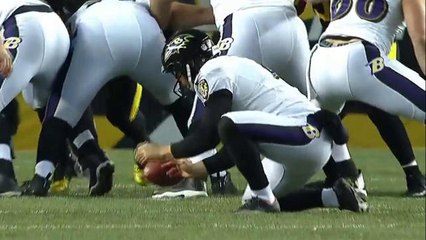 Sam Koch can't handle high snap as Ravens botch field goal
