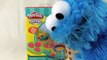Cookie Monster Eating Play-Doh Cookies Play Doh Sweet Shoppe Cakes for Sesame Street Cookie Monster