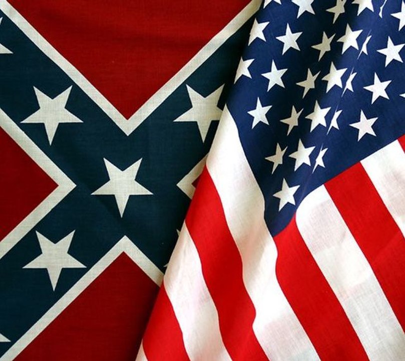 usa civil war, la frontera entre estados enfrentados