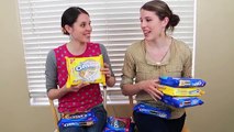 OREO COOKIE CHALLENGE Twin Style! DisneyCarToys vs Her Sister AllToyCollector Cookie Tasting