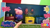 Peppa Pig Grandpa Pig Train Toys With Peppa Pig, George Pig and Granpa Pig