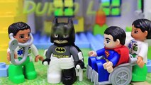 Duplo Lego Big City Hospital Batman Saved by Superman Legos Rides Emergency Ambulance to Doctor