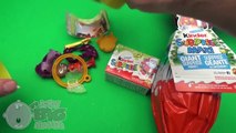 Kinder Surprise Egg Christmas Party! Opening 2 New Huge Giant Jumbo Maxi Kinder Surprise Eggs!