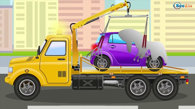 The Police Car rescues the Little Car - Bip Bip Cars - Cars & Trucks for Kids